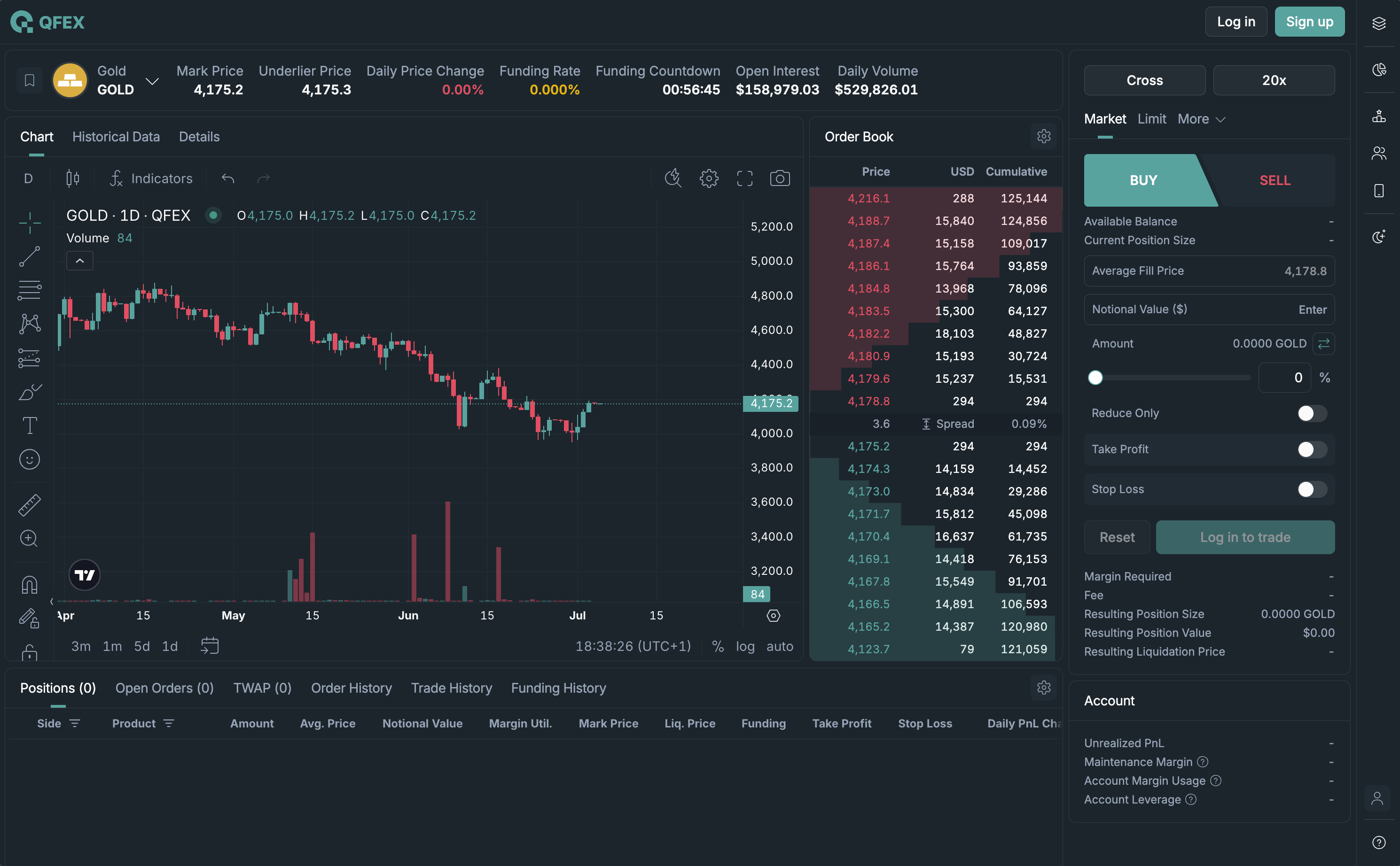 QFEX UI after one year of development